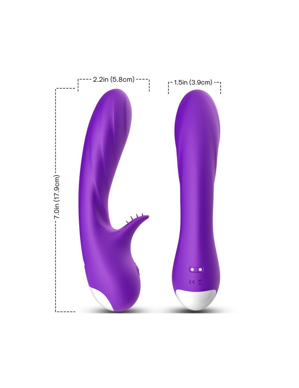 ARMONY - ROMANCE VIBRATOR MIT STIMULATOR LILA