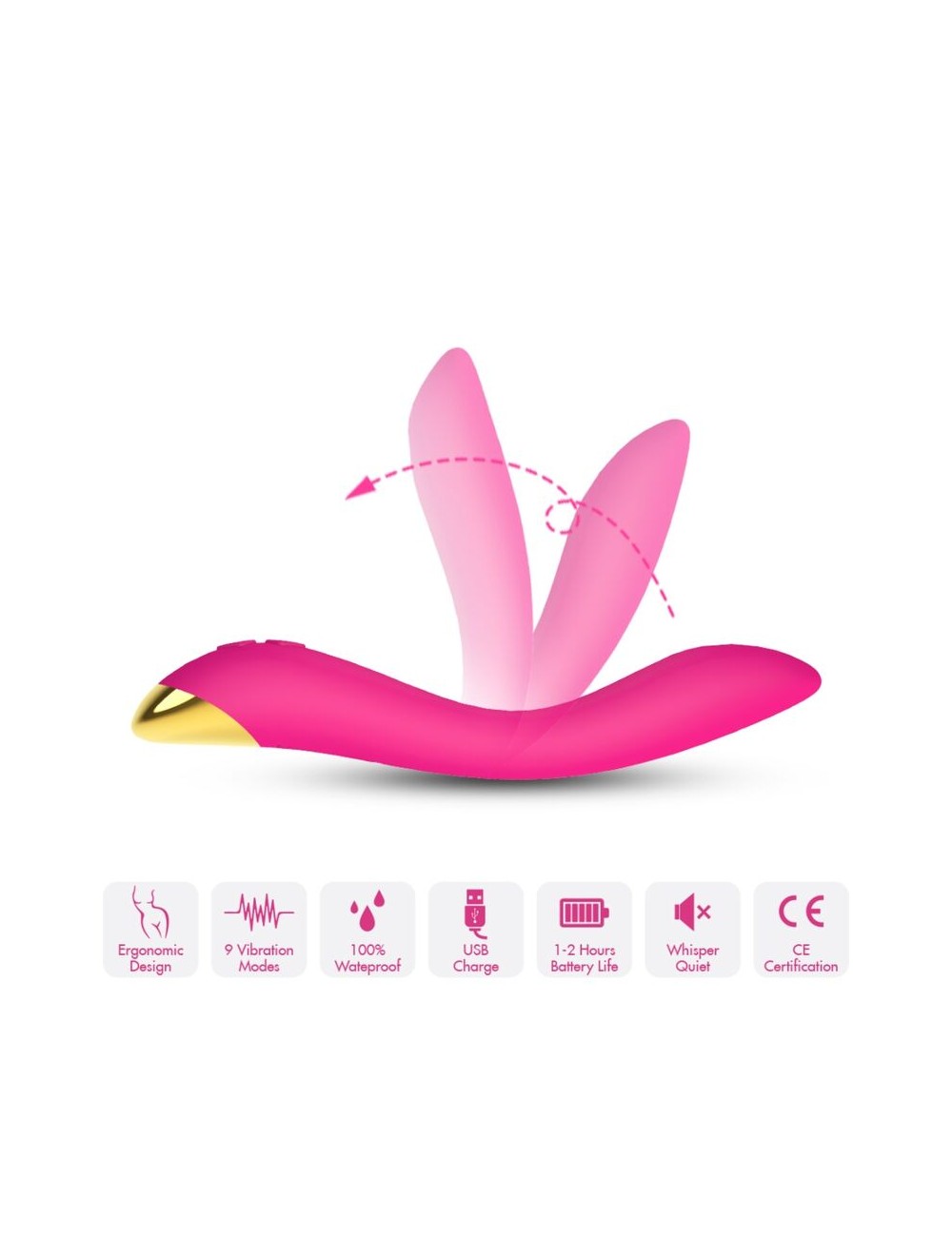ARMONY - FLAMINGO VIBRATOR MULTIPOSITION FUCHSIA
