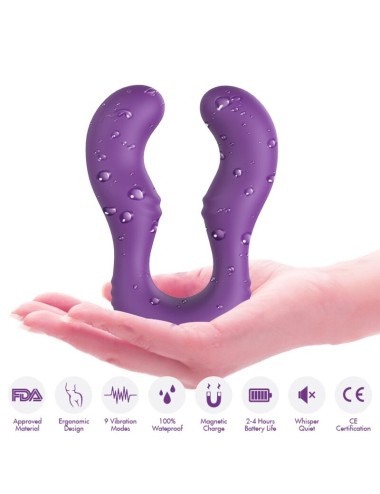 ARMONY - SERAPH VIBRATOR DOPPELTE FERNBEDIENUNG LILA