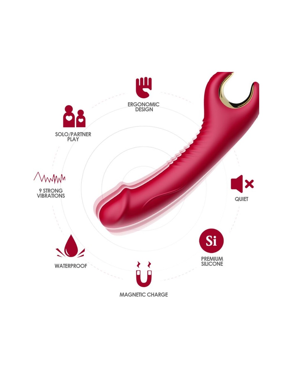 ARMONY - PRINCE DILDO VIBRATOR & ROTATOR ROT