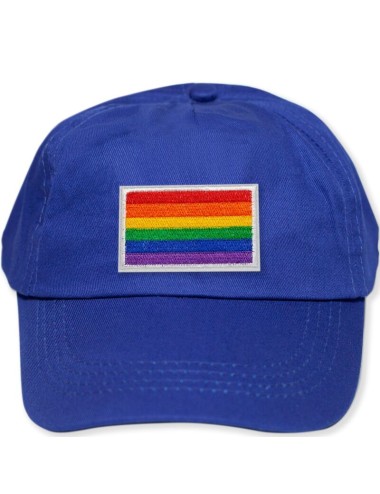 PRIDE - BLAUE KAPPE MIT DER LGBT-FLAGGE