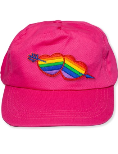 PRIDE - FARBENFARBENE KAPPE MIT LGBT-HERZ