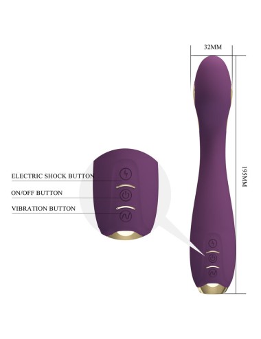PRETTY LOVE - HECTOR ELECTROSHOCK VIBRATOR PER APP-STEUERUNG LILA