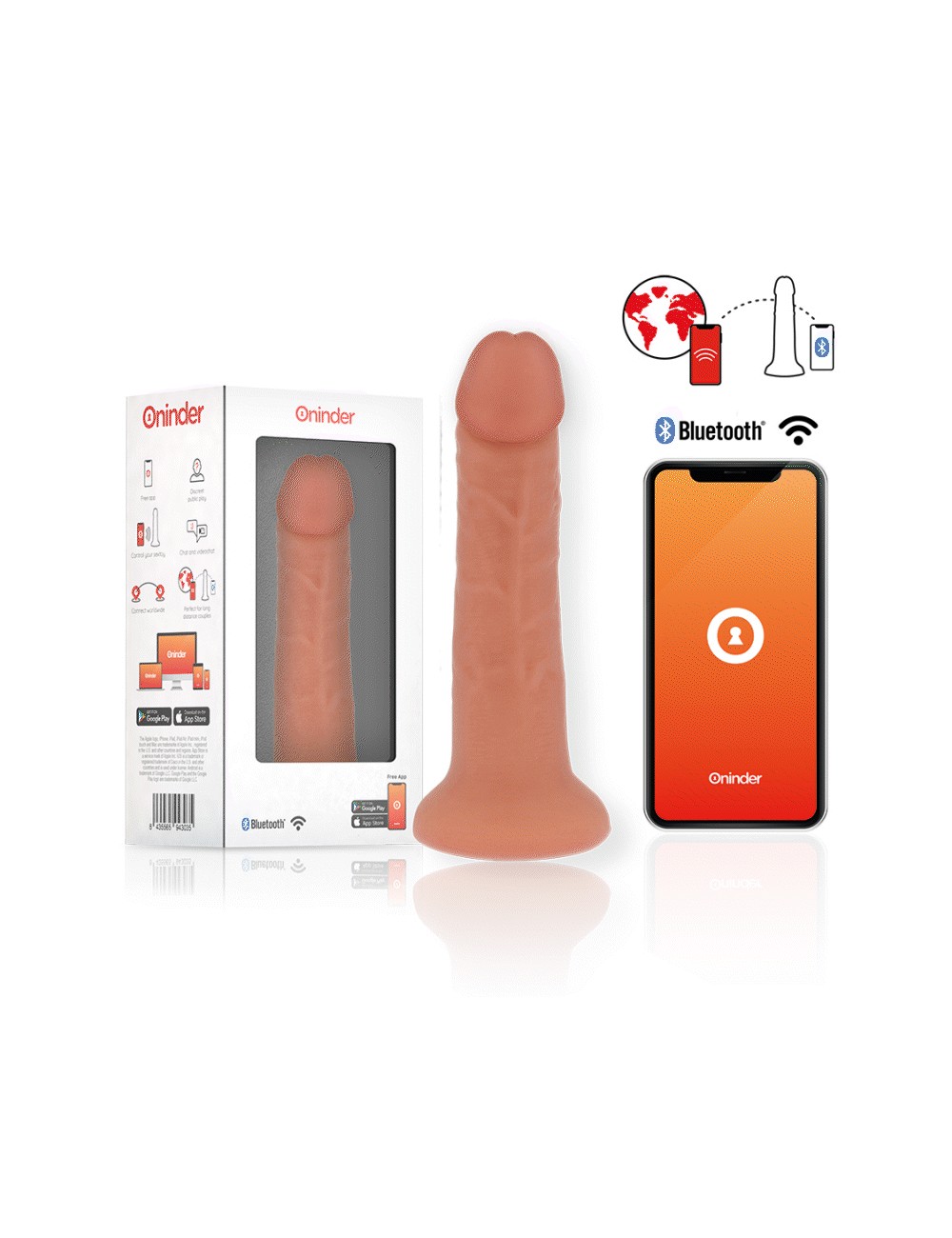 ONINDER - MITTLERER BOGOTÁ-VIBRATORDILDO MIT 9 GESCHWINDIGKEITEN NATÜRLICH 22 CM -O- 4 ONINDER - MITTLERER BOGOTÁ-VIBRATORDILDO MIT 9 GESCHWINDIGKEITEN NATÜRLICH 22 CM -O- 4