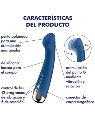 SATISFYER - SPINNING G-SPORT 1 ROTATOR VIBRATOR BLAU