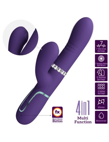 PRETTY LOVE - MULTIFUNKTIONS-G-SPOT-VIBRATOR LILA