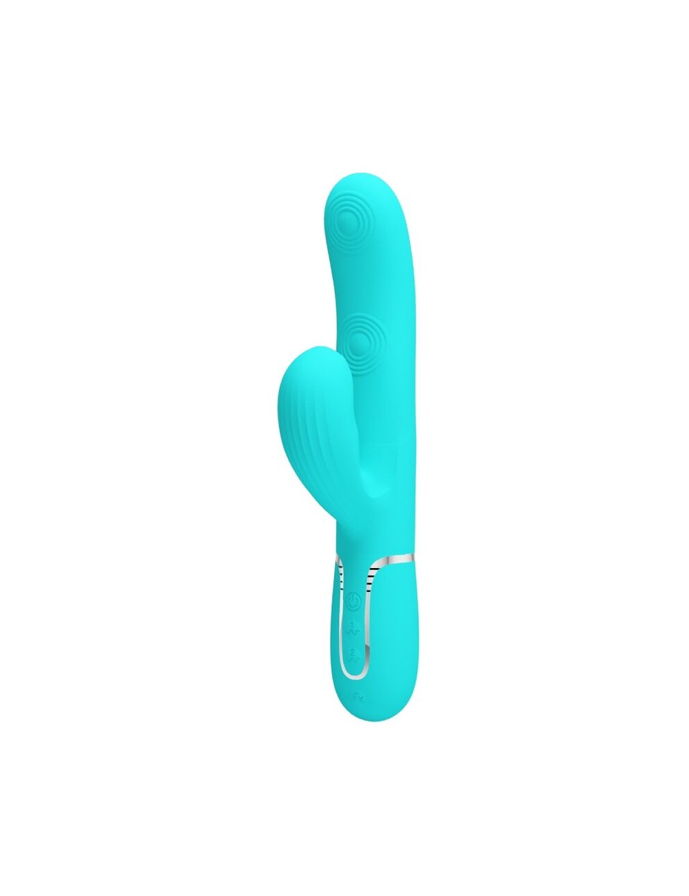 PRETTY LOVE - PERLITA MULTIFUNKTIONS-3-IN-1-G-PUNKT-VIBRATOR AQUA GRÜN