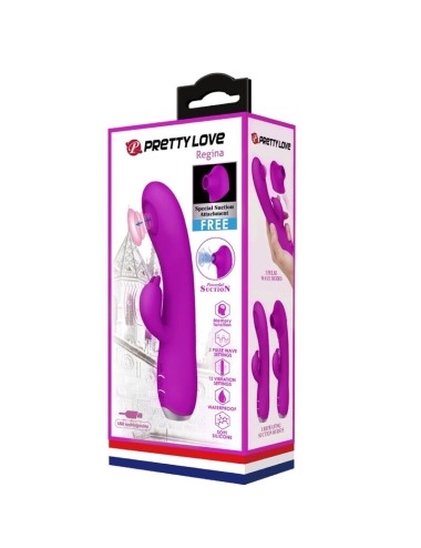 PRETTY LOVE - REGINA WIEDERAUFLADBARER VIBRATOR-SAUGER LILA