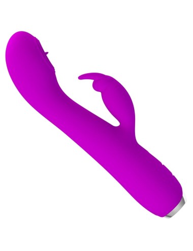 PRETTY LOVE - RACHEL WIEDERAUFLADBARER VIBRATOR MIT LILA SAUGER