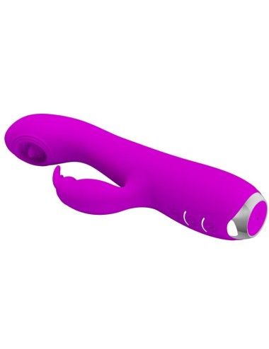 PRETTY LOVE - RACHEL WIEDERAUFLADBARER VIBRATOR MIT LILA SAUGER