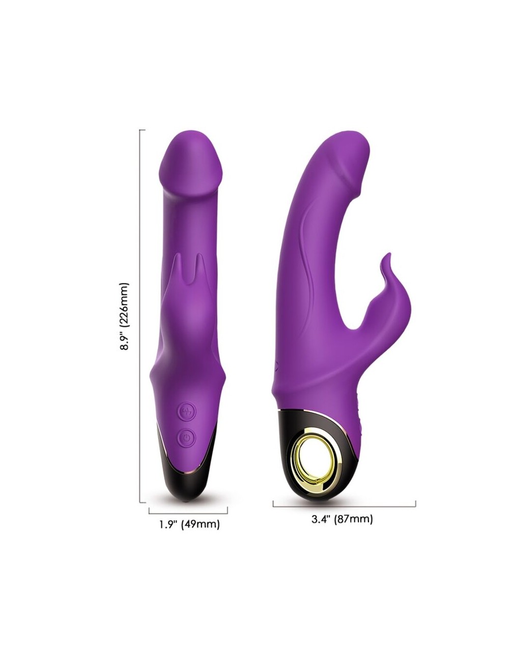 ARMONY - METEROR DILDO VIBRATOR RABBIT ROTATOR LILA