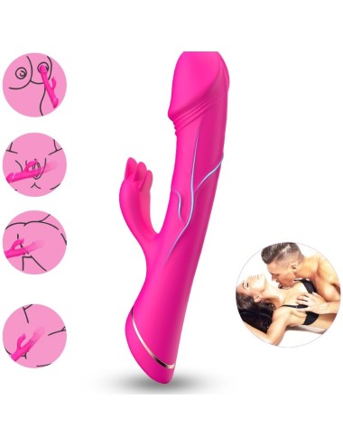 ARMONY - DILDO VIBRATOR KANINCHEN SILIKON FUCHSIA
