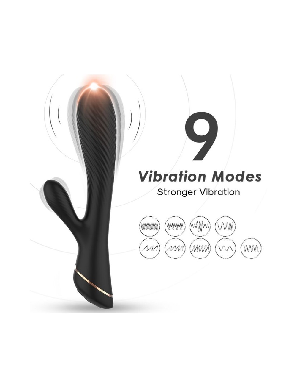 ARMONY - VIBRATOR KANINCHEN SILIKON SCHWARZ