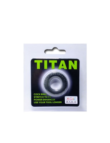BAILE - TITAN COCKRING SCHWARZ GRÜN 2 CM