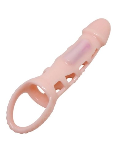 PRETTY LOVE - HARRISON PENIS EXTENDER COVER MIT VIBRATION UND RIEMEN 13.5 CM