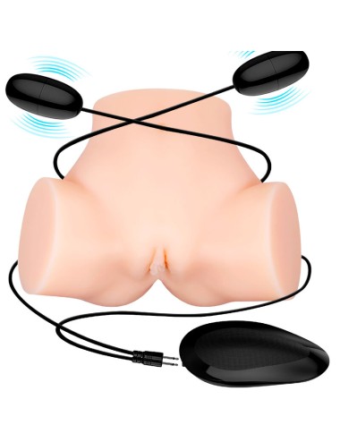 CRAZY BULL - REALISTISCHER VAGINA- UND ANUS-VIBRATOR SAMANTHA