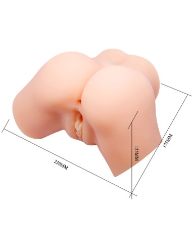 CRAZY BULL - REALISTISCHER VAGINA- UND ANUS-VIBRATOR SAMANTHA