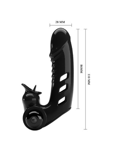 PRETTY LOVE - CORBIN SCHWARZE VIBRATOR-FINGERABDECKUNG