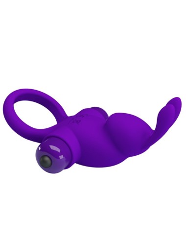 PRETTY LOVE - VIBRATORRING I KANINCHEN FÜR LILA PENIS