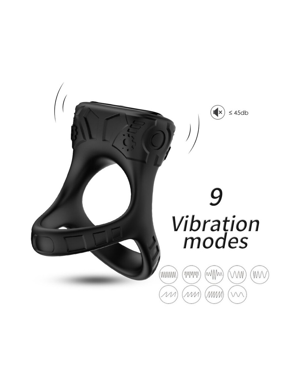 ARMONY - RINGVIBRATOR & MULTIPOSITION SCHWARZ