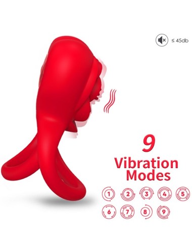 ARMONY - RINGVIBRATOR HERZ ROT