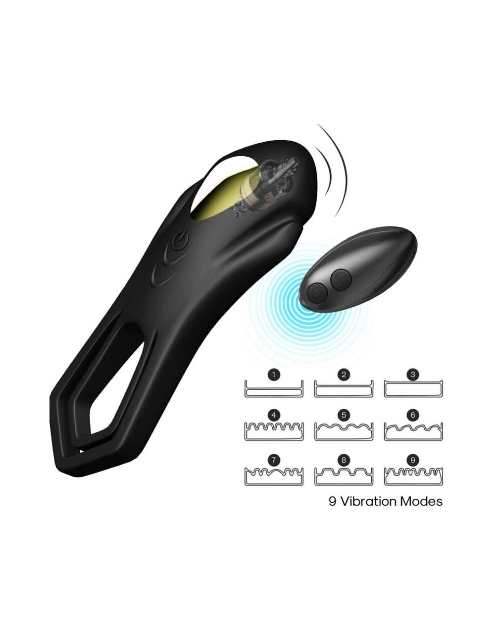 ARMONY - ROADSTER VIBRATOR DOPPELRING-FERNBEDIENUNG SCHWARZ