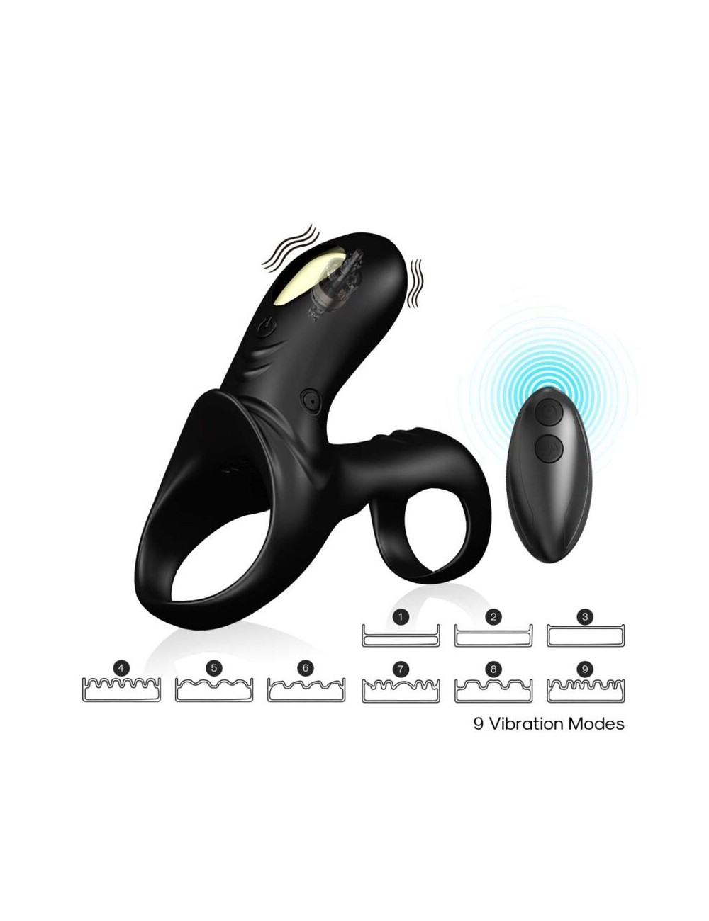 ARMONY - RANGER DOPPELVIBRATORRING FÜR PAARE SCHWARZ