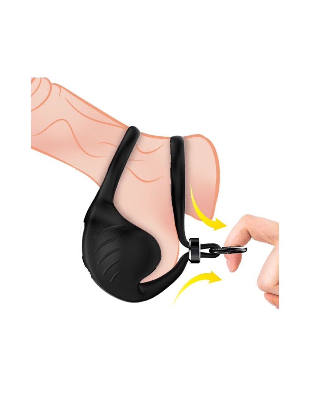 ARMONY - MANTA SCROTUM VIBRATOR RING SCHWARZ