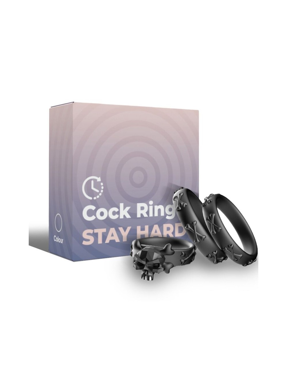 ARMONY - RINGE CALAVERA SILIKON SCHWARZ