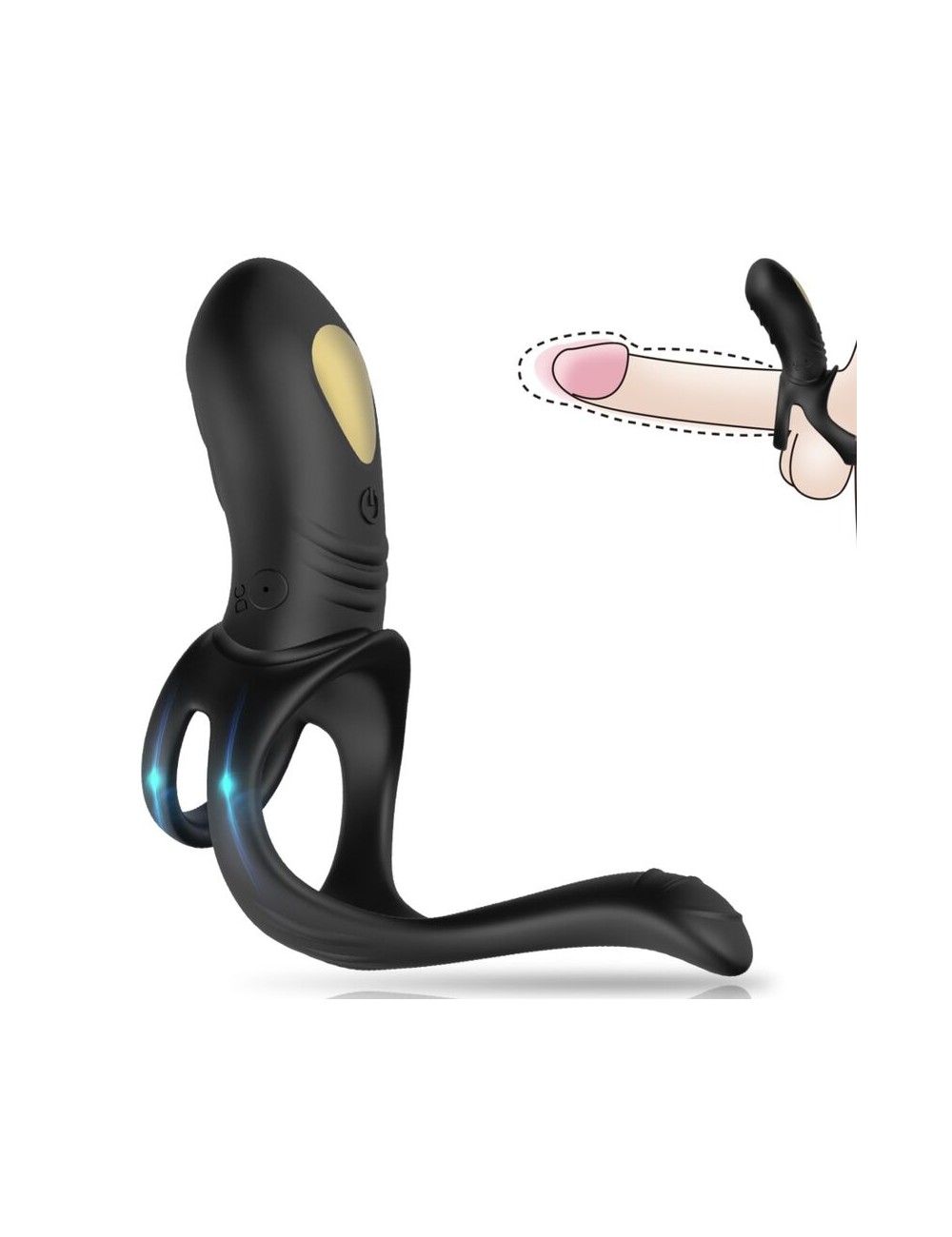 ARMONY - JOY JUMPER RINGVIBRATOR FÜR PAARE & ANALPLUG SCHWARZ