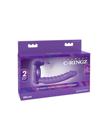 FANTASY C-RINGZ - SILIKON DOPPELVIBRATORKANINCHEN