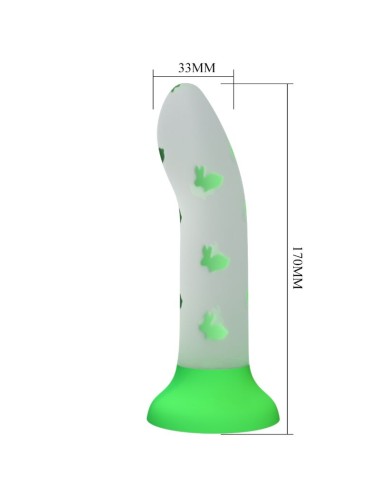 PRETTY LOVE - MAGISCHER NACHT-DILDO OHNE VIBRATION LEUCHTENDES GRÜN