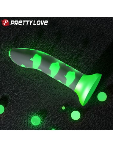 PRETTY LOVE - MAGISCHER NACHT-DILDO OHNE VIBRATION LEUCHTENDES GRÜN