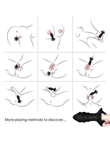 ARMONY - KYLIN FINGERVIBRATOR & ANALPLUG FERNBEDIENUNG SCHWARZ