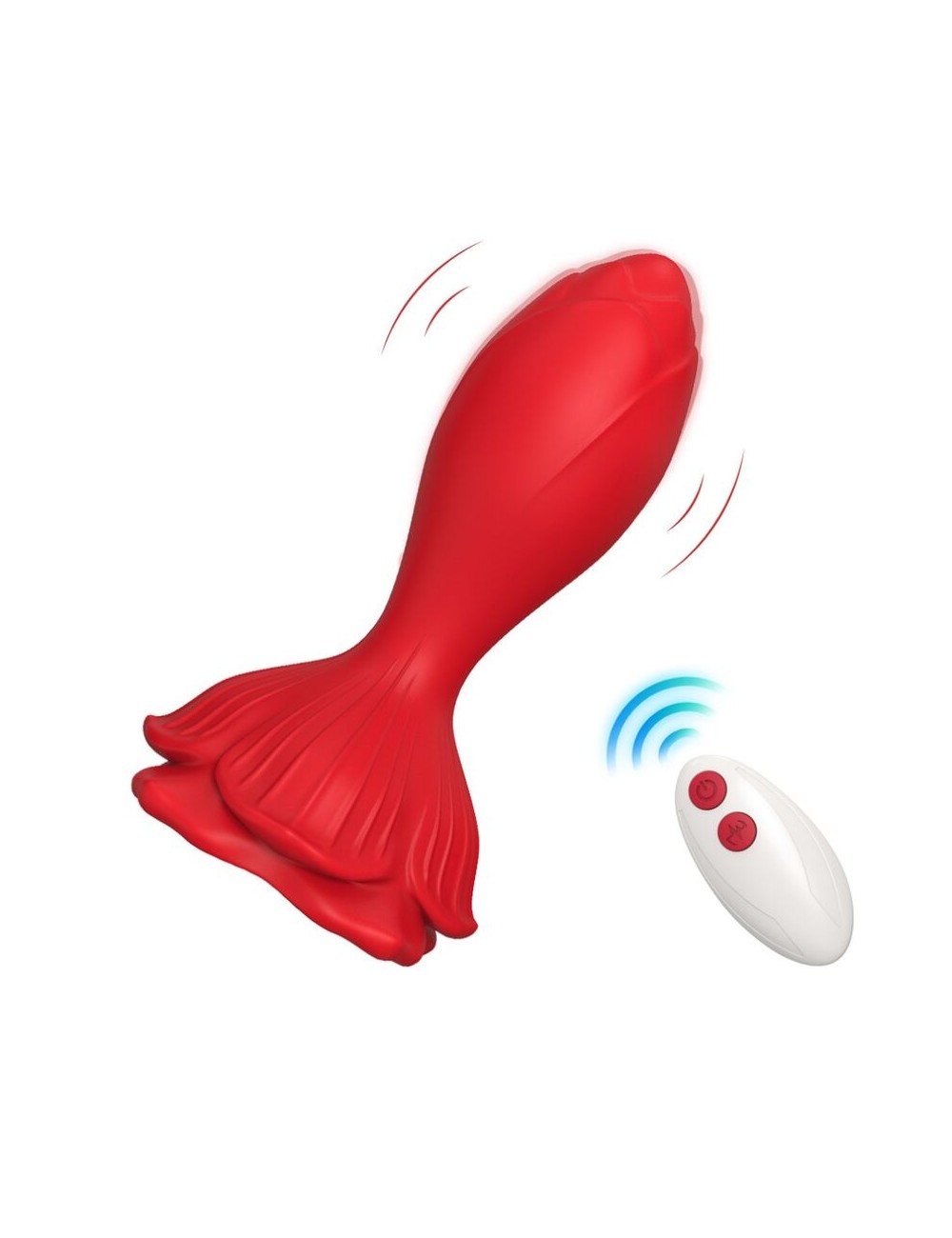 ARMONY - ROSA VIBRATOR & ANALPLUG KLEINE FERNBEDIENUNG ROT