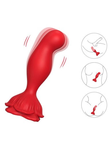 ARMONY - ROSA VIBRATOR & ANALPLUG FERNBEDIENUNG ROT