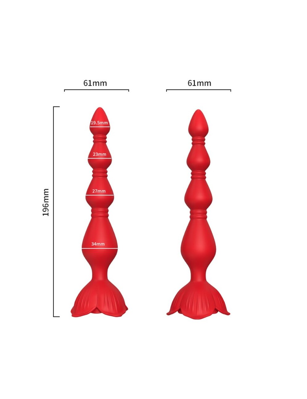 ARMONY - ROSA VIBRATOR PAGODA & ANAL PLUG ROT
