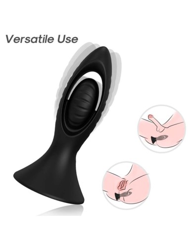 ARMONY - VIBRATOR & ANALPLUG SILIKON SCHWARZ
