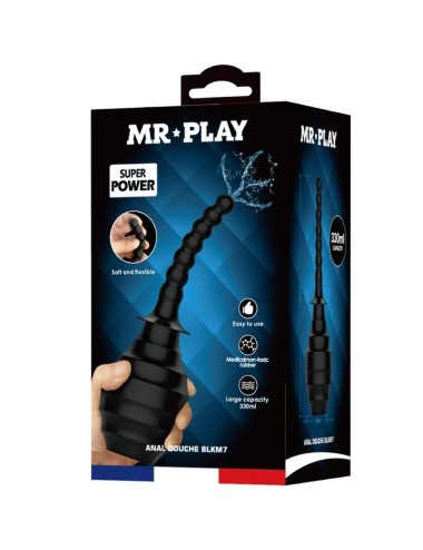MR PLAY - LEISTUNGSSTARKER VIBRATOR MIT FERNBEDIENUNG, ANALSTECKER, SCHWARZ
