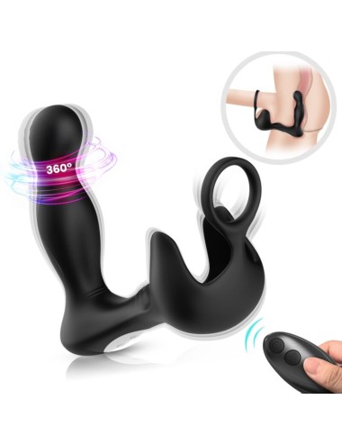 ARMONY - SURROUND VIBRATOR ANAL & STIMULATOR HODEN & RING FERNBEDIENUNG SCHWARZ