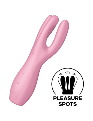 SATISFYER - THREESOME 3 VIBRATOR ROSA