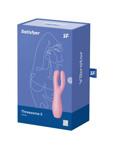 SATISFYER - THREESOME 3 VIBRATOR ROSA