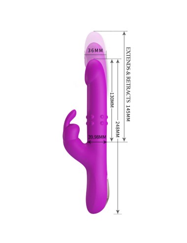 PRETTY LOVE - REESE VIBRATOR MIT LILA ROTATION
