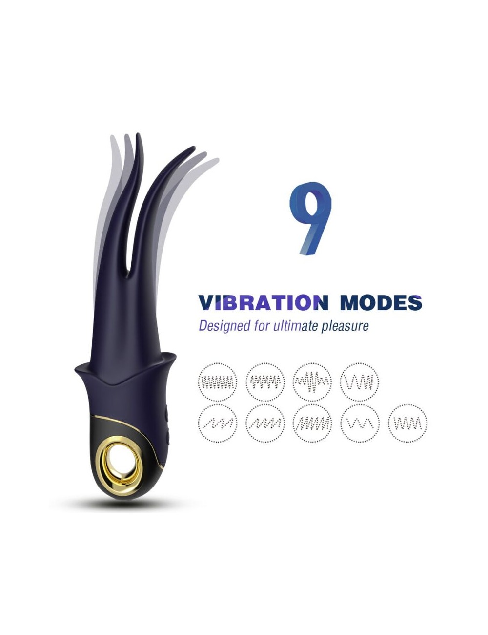 ARMONY - SHADOW VIBRATOR DOPPELKOPF TEASING BLAU