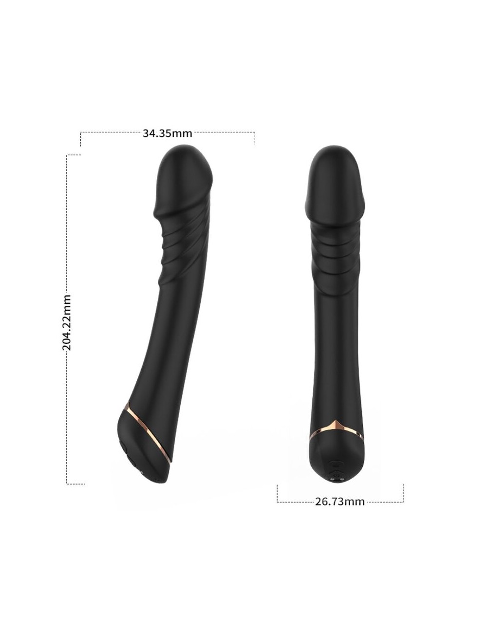 ARMONY - DILDO VIBRATOR SILIKON SCHWARZ