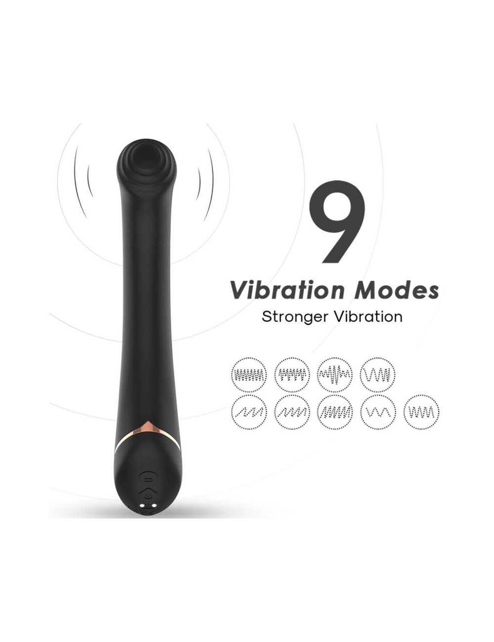 ARMONY - VIBRATOR FALTKOPF SILIKON SCHWARZ