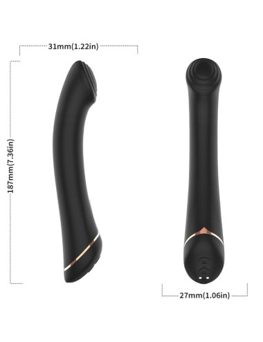 ARMONY - VIBRATOR FALTKOPF SILIKON SCHWARZ