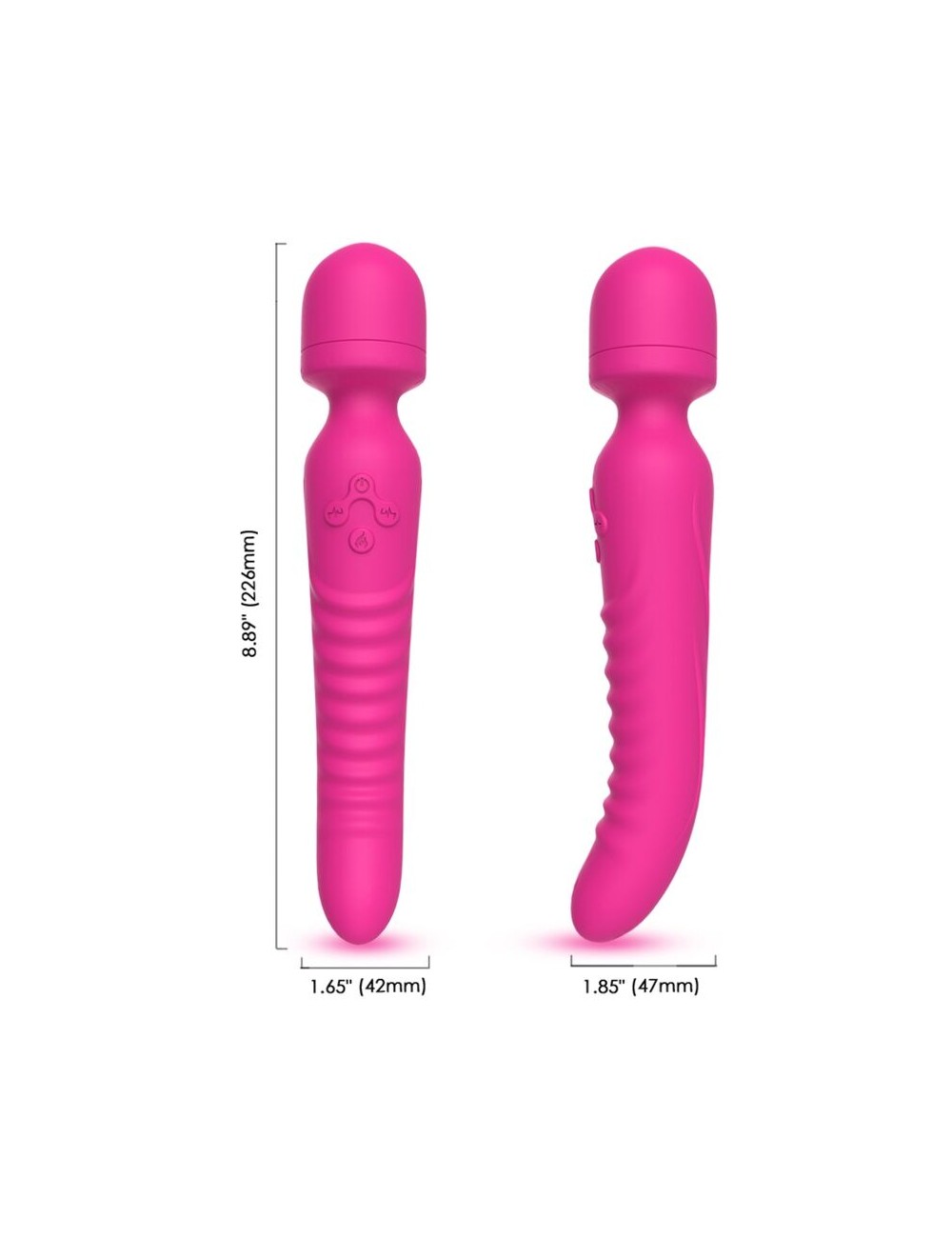 ARMONY - MISSION MASSAGER & VIBRATOR WÄRMEEFFEKT FUCHSIA