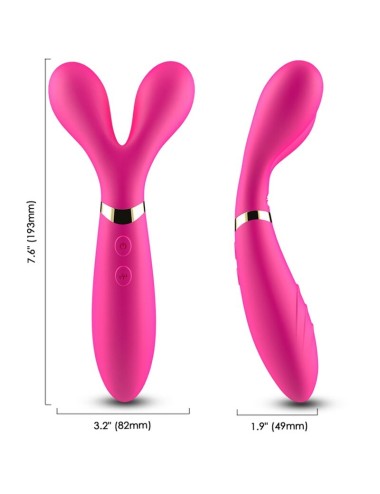 ARMONY - Y-WAND MASSAGER & VIBRATOR DOPPELKOPF FUCHSIA