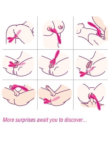 ARMONY - Y-WAND MASSAGER & VIBRATOR DOPPELKOPF FUCHSIA